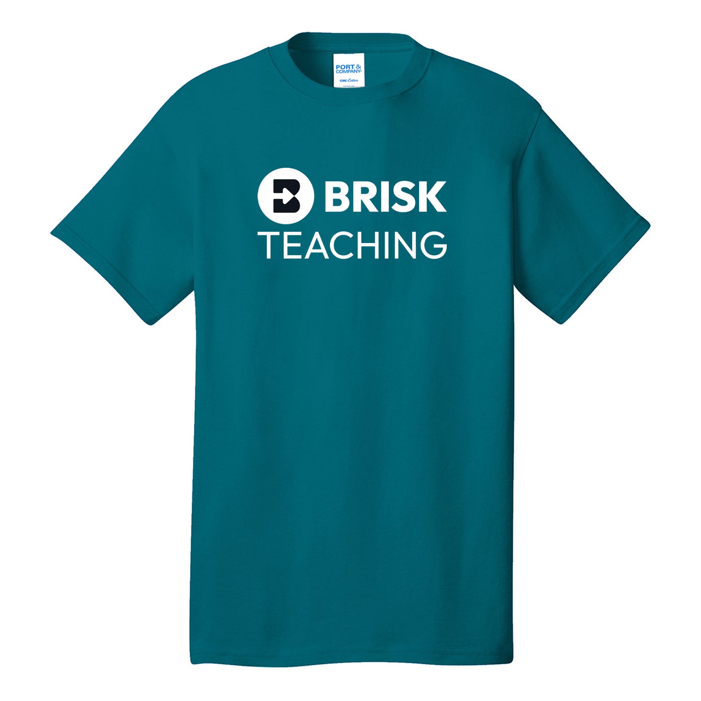 Brisk Teaching Tee - Stacked - Teal